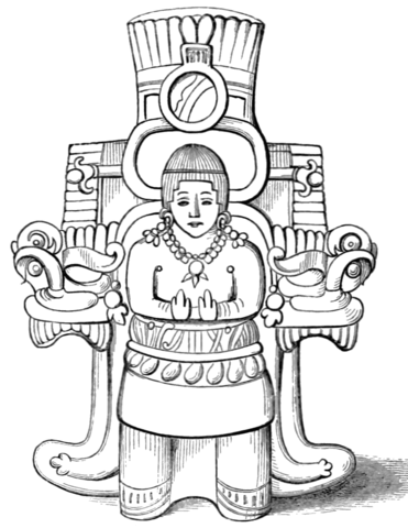 Mayan Figure Coloring Page